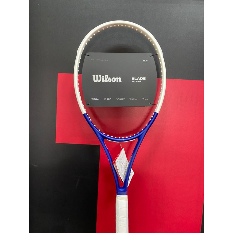 【威盛國際】WILSON Blade 98 V8 2023 美網限定版 網球拍 (305g) (特價出清)