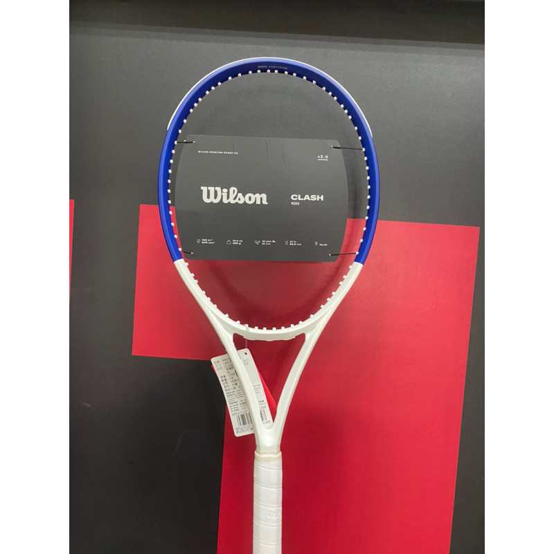 【威盛國際】WILSON Clash 100 V2 2023 美網 限定版 網球拍 (295g) 可加購大全配 附發票