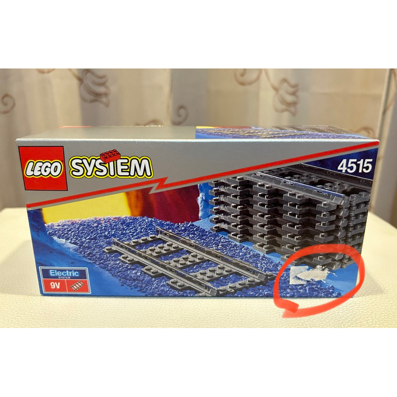 LEGO 樂高 4515 Electric 9V 直軌 全新未拆 盒況很好