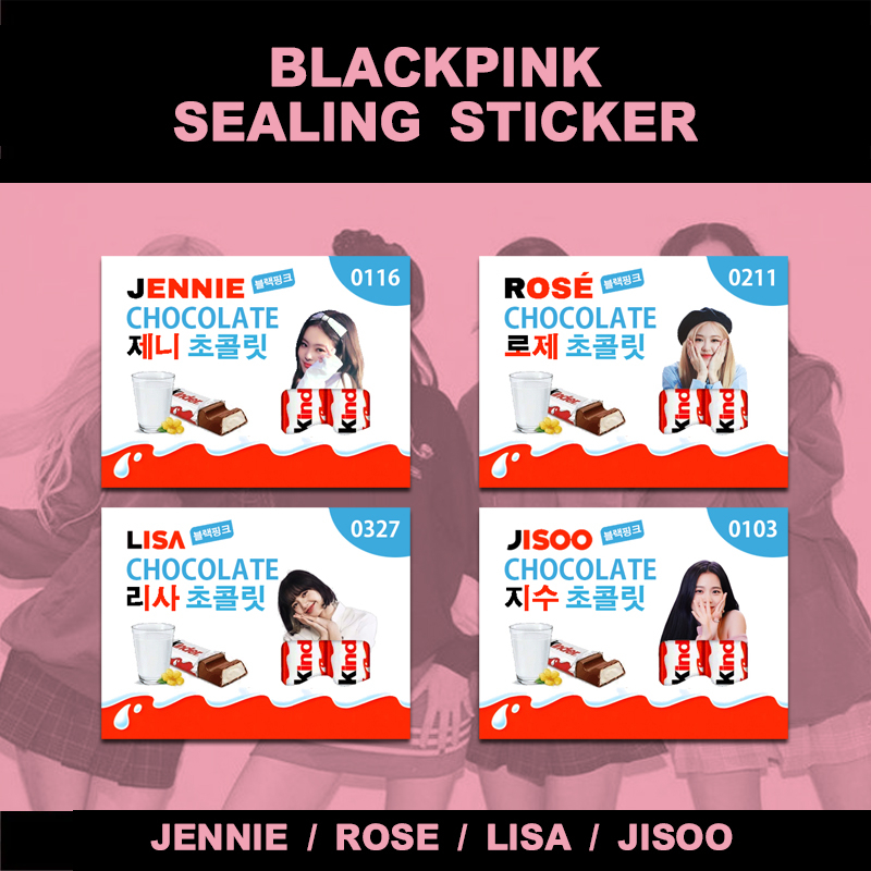 BLACKPINK Jennie Rose Lisa Jisoo 健達巧克力貼紙 冬專貼紙 封口貼紙 封口貼 手帳貼紙