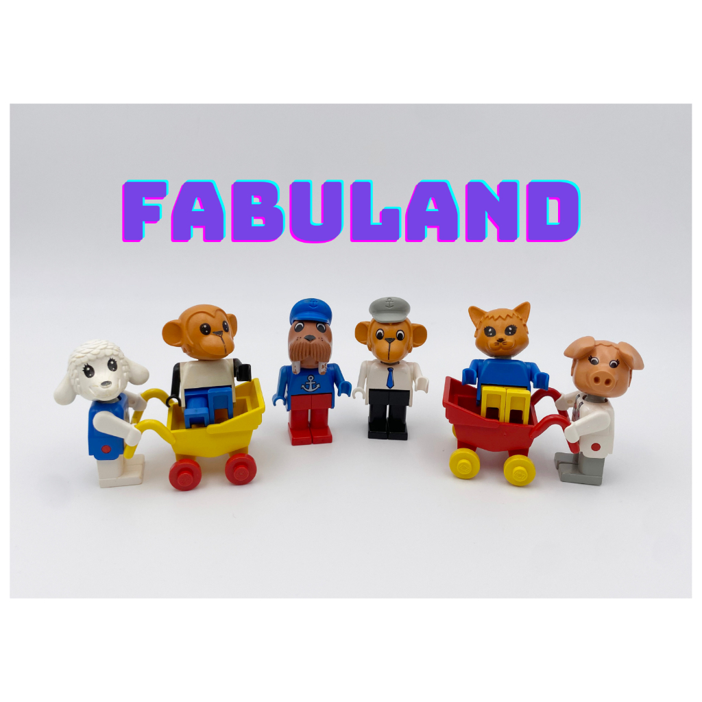 《Brick Factory》早期 二手 樂高 LEGO Fabuland 動物人偶 猴子 海象 小豬 貓咪 小羊