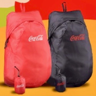 現貨❤️可口可樂Coca-Cola超輕量收納揹包（黑色）