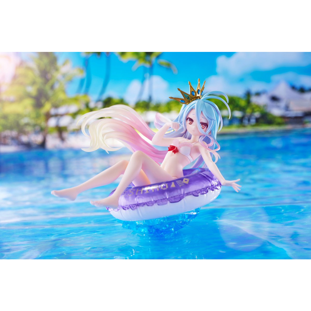「嚕米模型屋」全新現貨 日版 TAITO 景品 Aqua Float Girls 遊戲人生 白 泳裝泳圈公仔