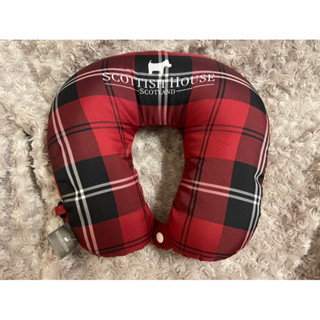 全新 專櫃品牌 SCOTTISH HOUSE 格紋 頸枕