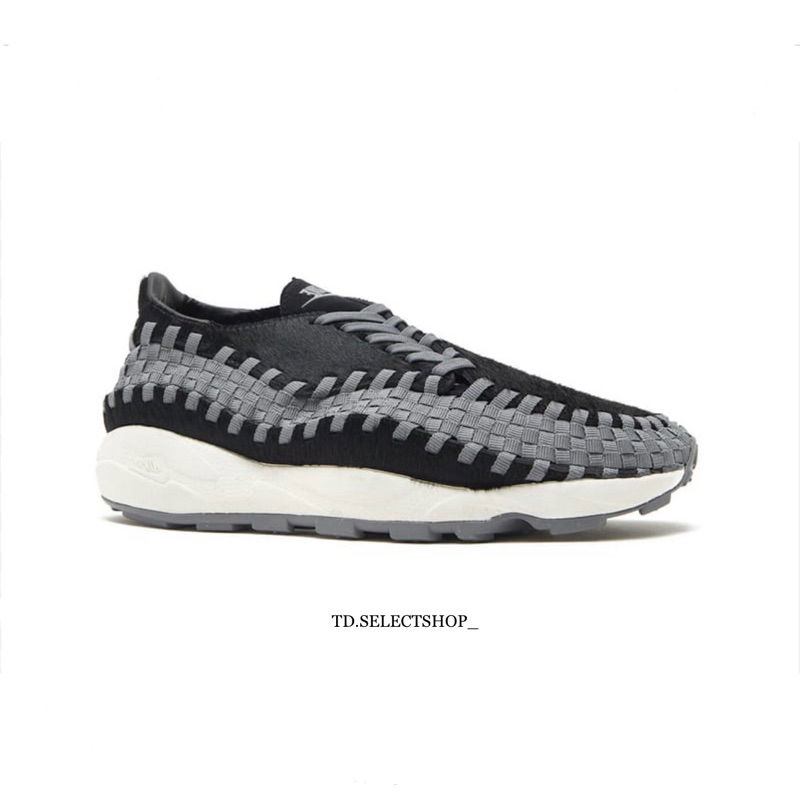 【T.D.】W Nike Air Footscape Woven Black and Smoke Grey 編織 黑馬毛