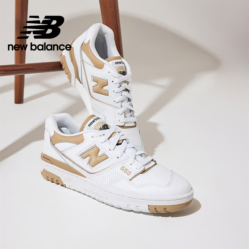 【New Balance】 NB 復古運動鞋_女性_白棕色_BBW550BT-B楦 550