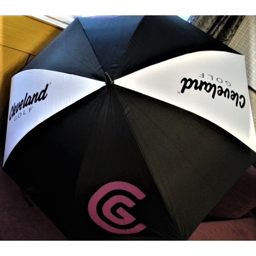 ~海賊王GOLF~ 二手球桿 全新商品 CLEVELAND GOLF UMBRELLA 自動 遮陽傘 雨傘 高爾夫球禮品