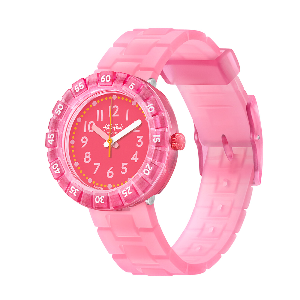 【FlikFlak】兒童錶 糖果粉 LEVEL PINK (36.7mm) 瑞士錶 手錶 FCSP121
