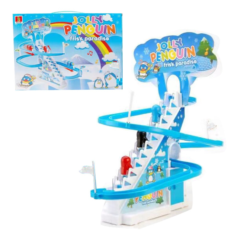 電動企鵝爬樓梯 企鵝軌道 經典玩具 軌道企鵝玩具 軌道企鵝 小孩玩具 親子互動 兒童玩具 go