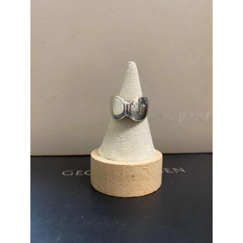 Georg Jensen喬治傑生GJ#100丹麥製絕版銀石戒指 專屬賣場