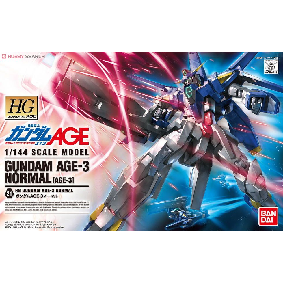 老夆玩具【鋼彈現貨】代理版 BANDAI 萬代 HG AGE 1/144 #21 鋼彈AGE-3 基本型 組裝模型