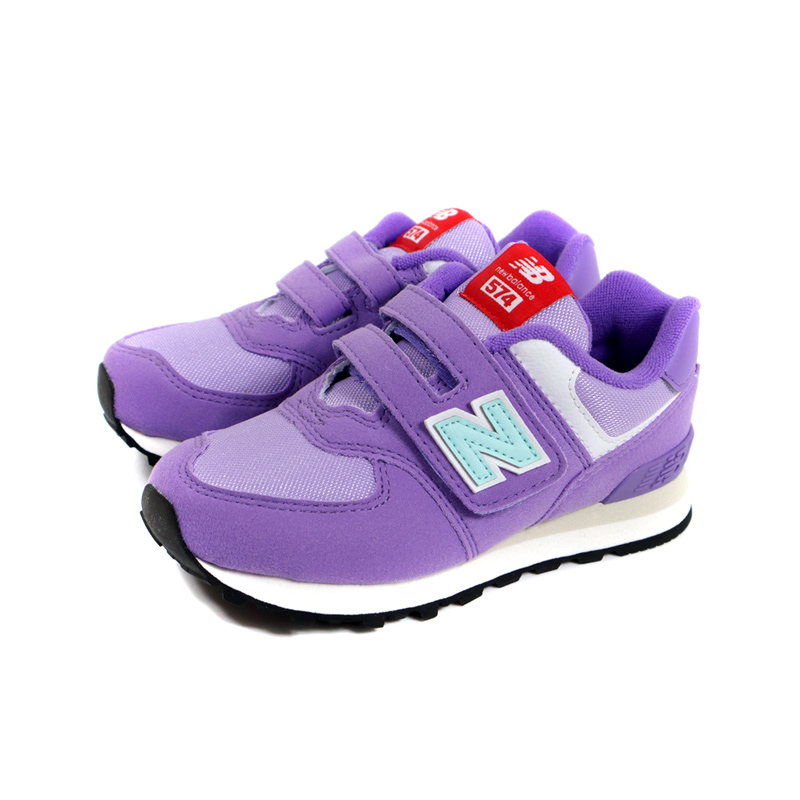 New Balance 574系列 運動鞋 魔鬼氈 紫色 童鞋 PV574HGK-W no111