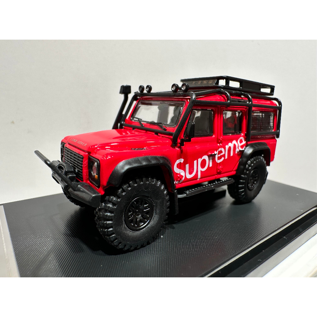 TSAI模型車販賣鋪 現貨賣場1/64 SUPREME DECAL LAND ROVER DEFENDER 110