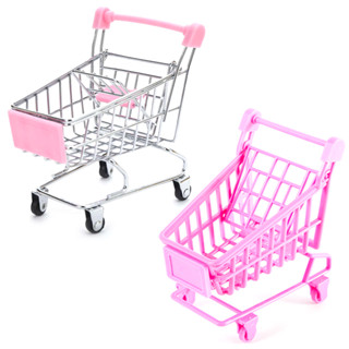迷你可愛粉色小推車 拍照道具 粉色購物車 模擬手推車【Bonne Boutique幸福雜貨】