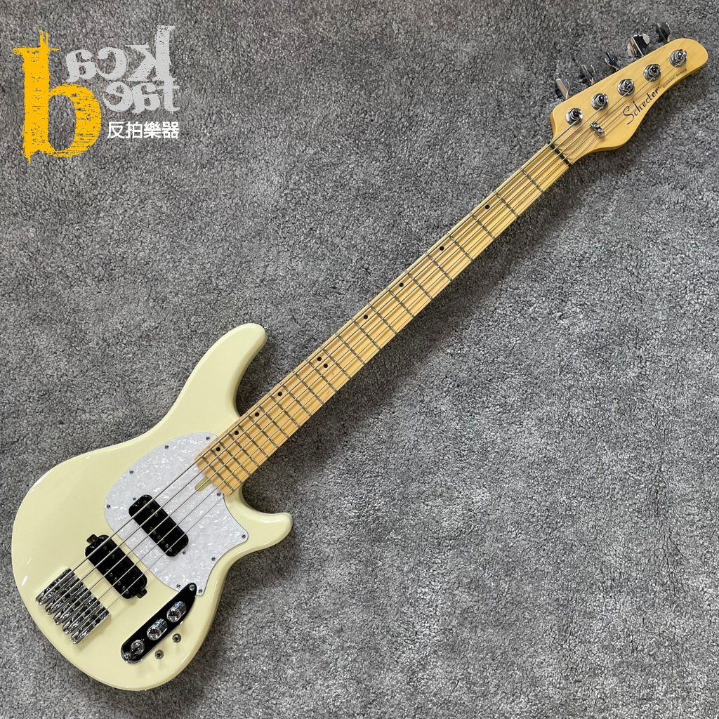 【反拍樂器】Schecter CV-5 Bass Guitar Ivy 貝斯 奶油白 公司貨 免運費