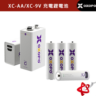 OXOPO乂靛馳 XC系列 9V Type-C+Micro USB /3號AA 1.5V USB TypeC充電鋰電池