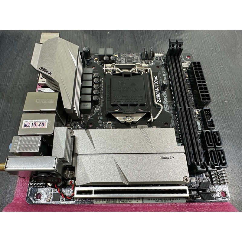 Asrock Z490M-ITX/ac itx Z490 雙網孔 黑蘋果