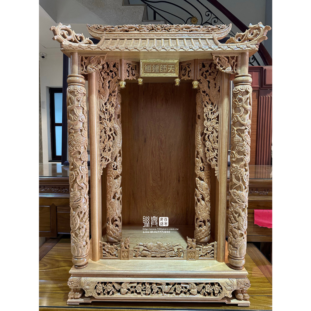 （請詢價）🏆聯興神桌佛具百年老店：客製3.6尺越南檜木神龕