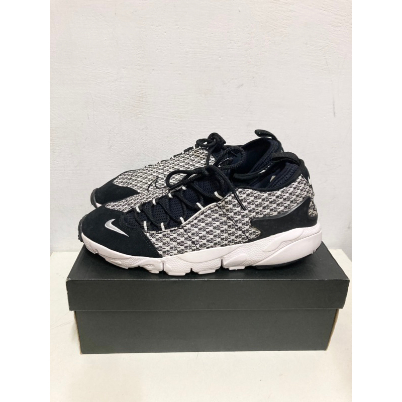 Nike Air Footscape NM JCRD Black 黑白 側綁 編織休閒鞋 藤原浩 陳冠希