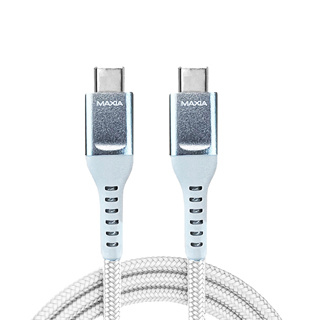 MAXIA USB C-C編織快充數據線/ MQC-310/ 150cm/ 白 eslite誠品
