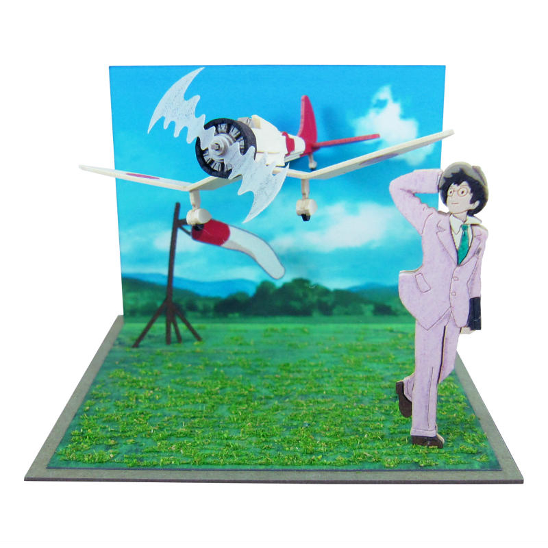 日本 Sankei 正版 MP07-70 現貨 吉卜力 宮崎駿 模型 紙劇場 起風 手作 飛機模型 戰鬥機 動漫 系列