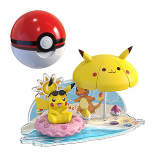 Pokemon 神奇寶貝 精靈寶可夢 3D套裝 場景組 寶貝球 精靈球 皮卡丘 小火龍 妙蛙種子 傑尼龜 公仔