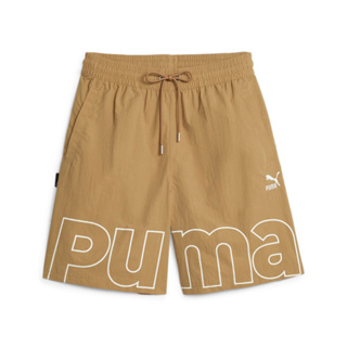 PUMA NCT E.SO瘦子代言 短褲 流行系列P.Team 8吋短風褲(M) 男 62133485 卡其