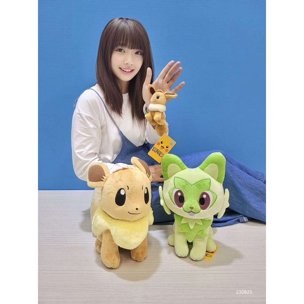 【正版授權】伊布 新葉喵 伊布吊飾 伊布娃娃 新葉喵娃娃 神奇寶貝 精靈寶可夢 POKEMON