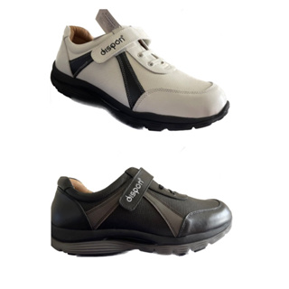 ☆地之柏- R-406男-台灣製造 真皮氣墊 美姿健走鞋 機能健美休閒運動鞋 (特價) 白 男款 39~44號