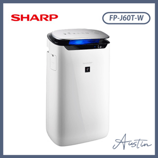 『🔥福利品限量優惠』SHARP 夏普 15坪自動除菌離子空氣清淨機 FP-J60T-W【請先聊聊貨況】