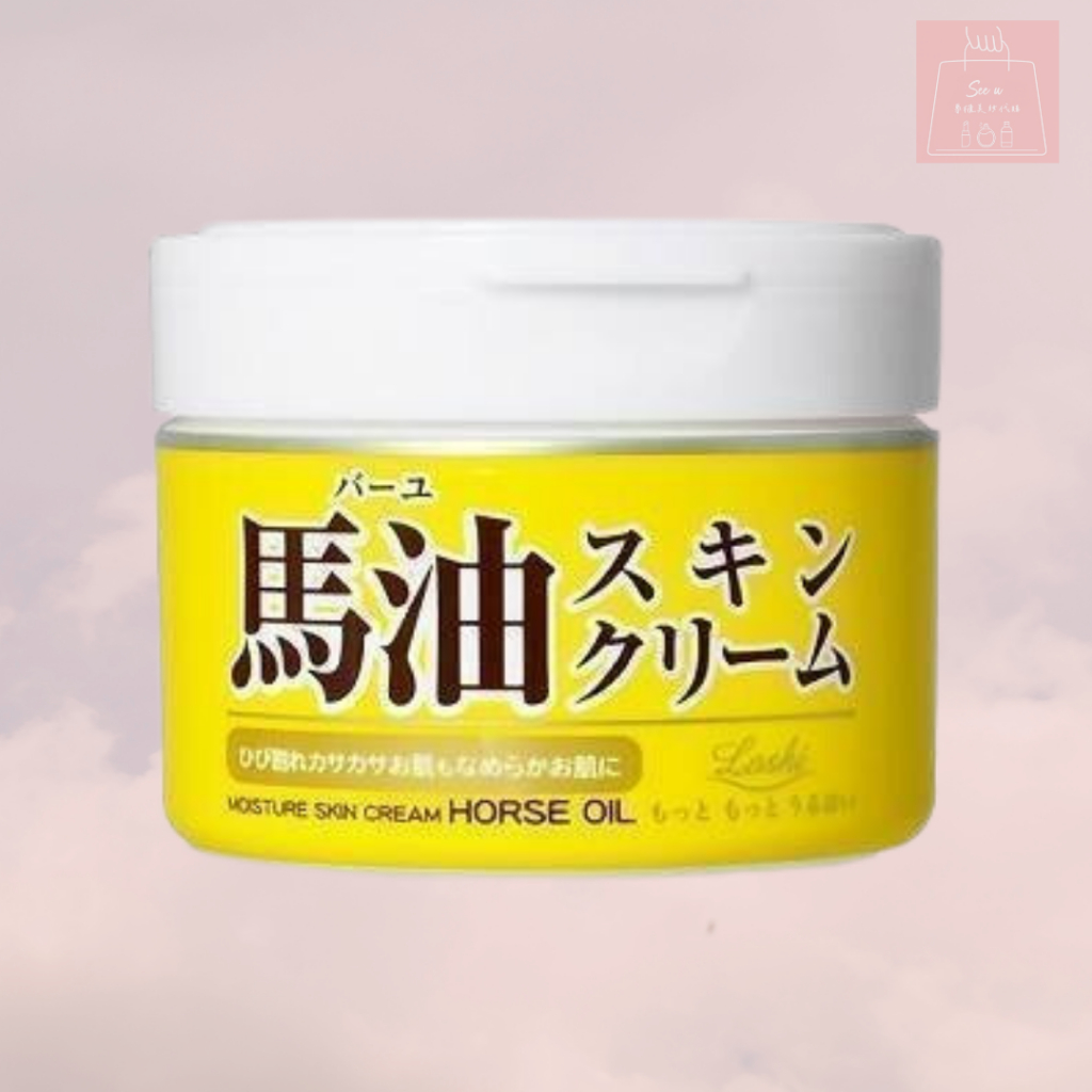 See u💖 日本原裝進口 Loshi 馬油護膚霜 220g 馬油保濕乳霜