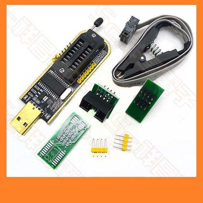 【祥昌電子】CH341A USB主板模塊 編程器 燒錄器 EEPROM 測試夾 燒錄夾