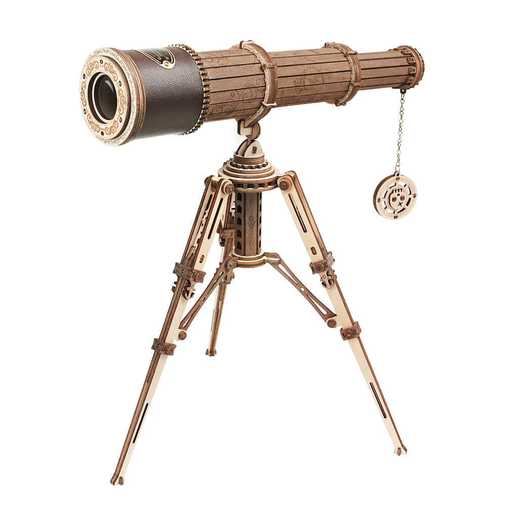 Robotime 立體木製組裝模型 單筒望遠鏡