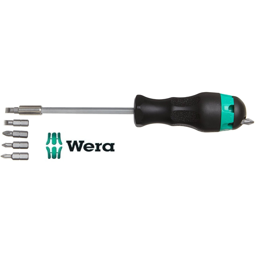 瘋狂買 Wera 維拉 819/1/6 磁性套筒多功能起子1/4" 六角刀桿 強磁性頭 附6個Bits頭 附收納倉 特價