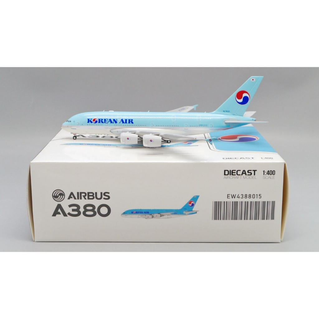 JC Wings 大韓航空A380 HL7622 1:400 合金飛機模型EW4388015飛機模型