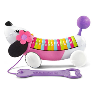 LeapFrog 彩虹字母小狗(粉紫) 跳跳蛙 兒童學步玩具 小孩玩具 益智玩具 字母發音 可牽繩 有聲玩具 go