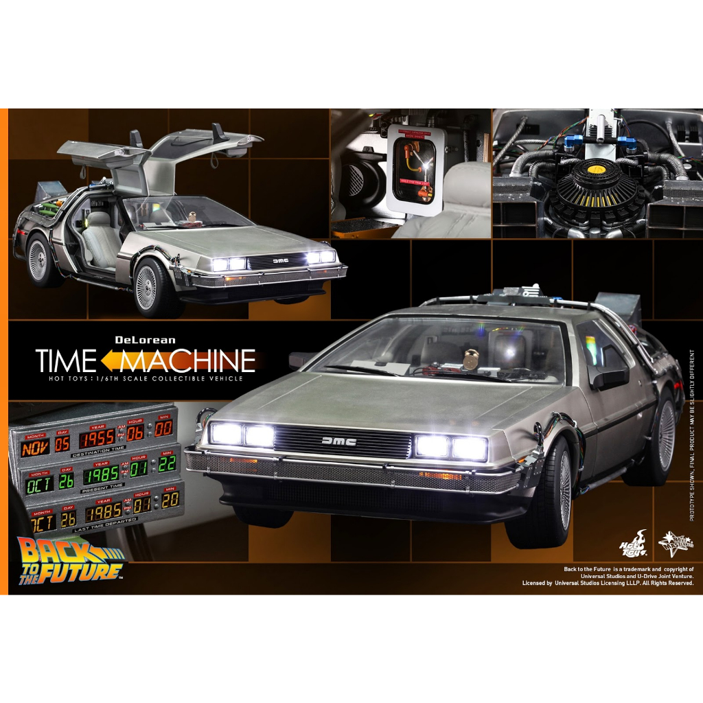 全新未拆！全網最低！Hot Toys - MMS260 -《回到未來》1/6 DeLorean 時光機 時光車