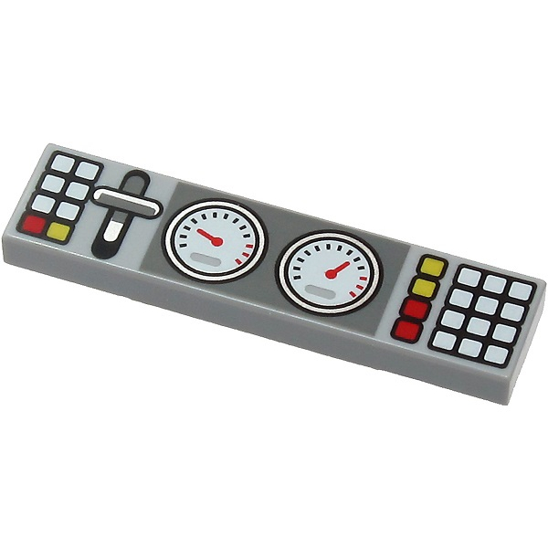 LEGO 樂高 淺灰色 火車 儀錶板 交通工具 鍵盤 2431pb666