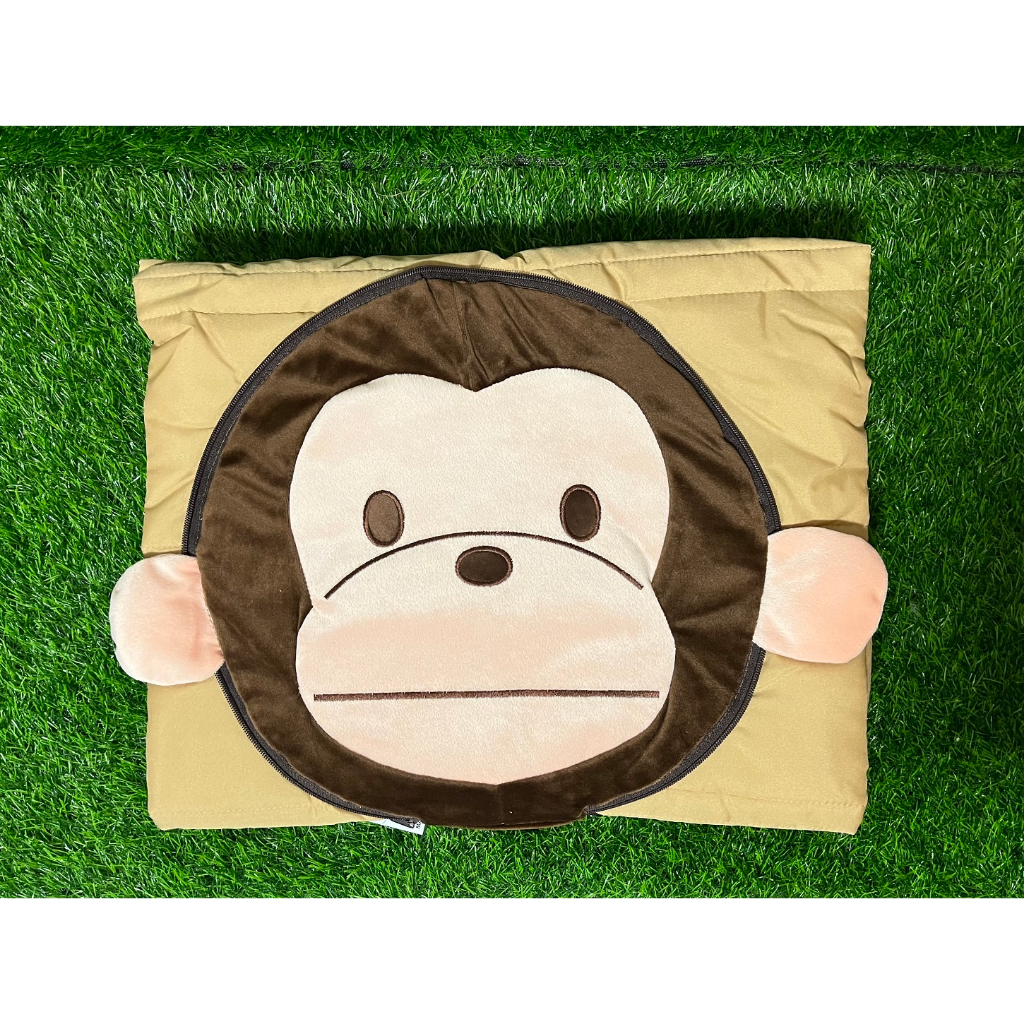 【捌貳壹】 淘氣猴 猴子 兩用涼被 抱枕 毯子 被子 棉被 午安枕 陸地 涼被 獼猴 **