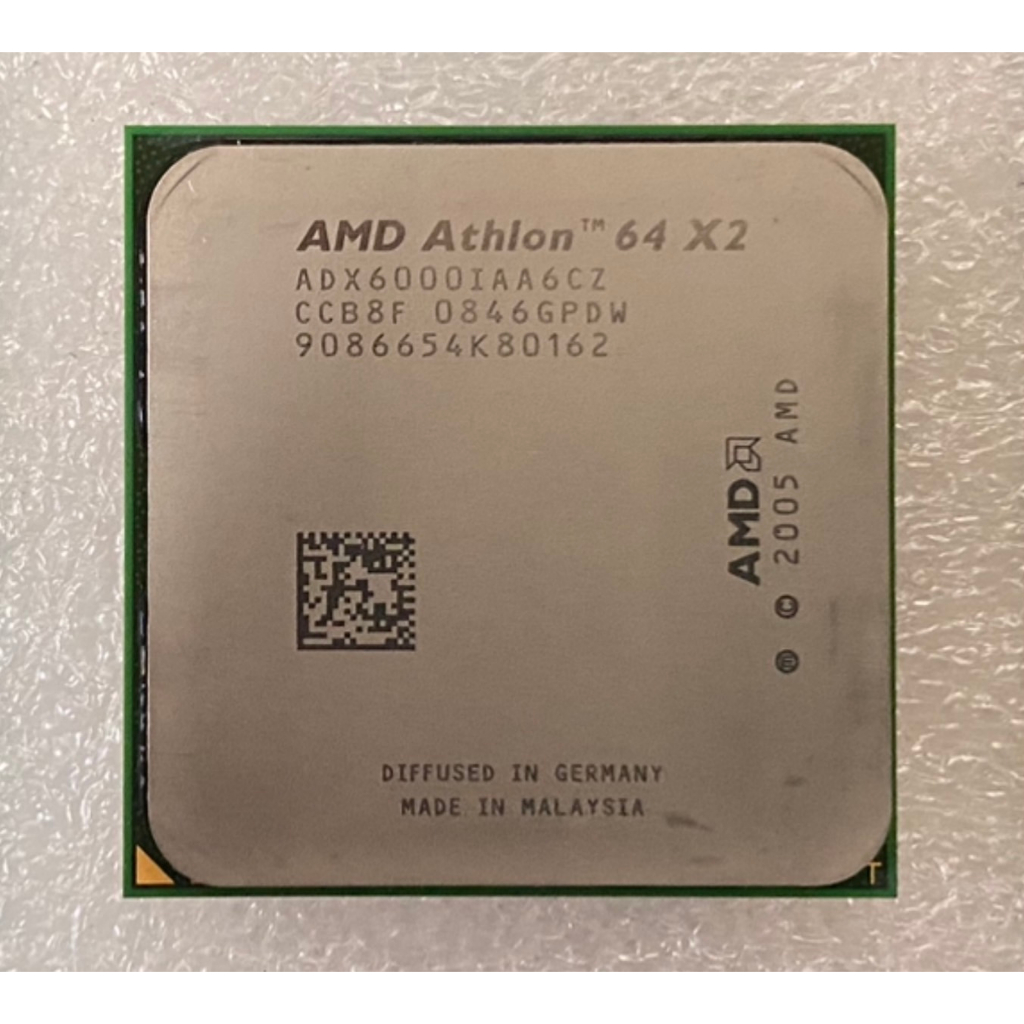 CPU AMD Athlon 64 X2 6000+ 3.0G ADX6000IAA6CZ AM2 中古優質良品