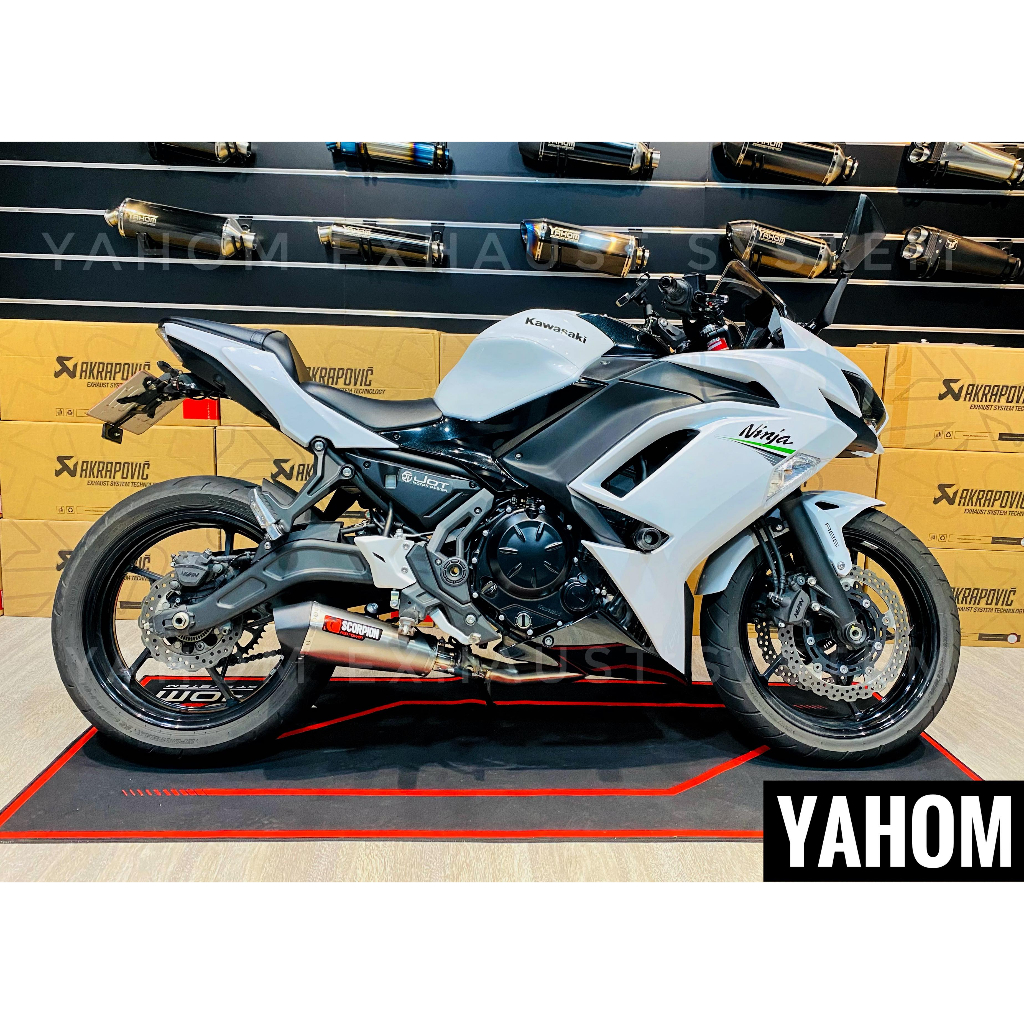 忍650 Z650 Ninja650 SCORPION 英國蠍 碳纖維 鈦合金 改裝排氣管 英國蠍/正蠍/忍400