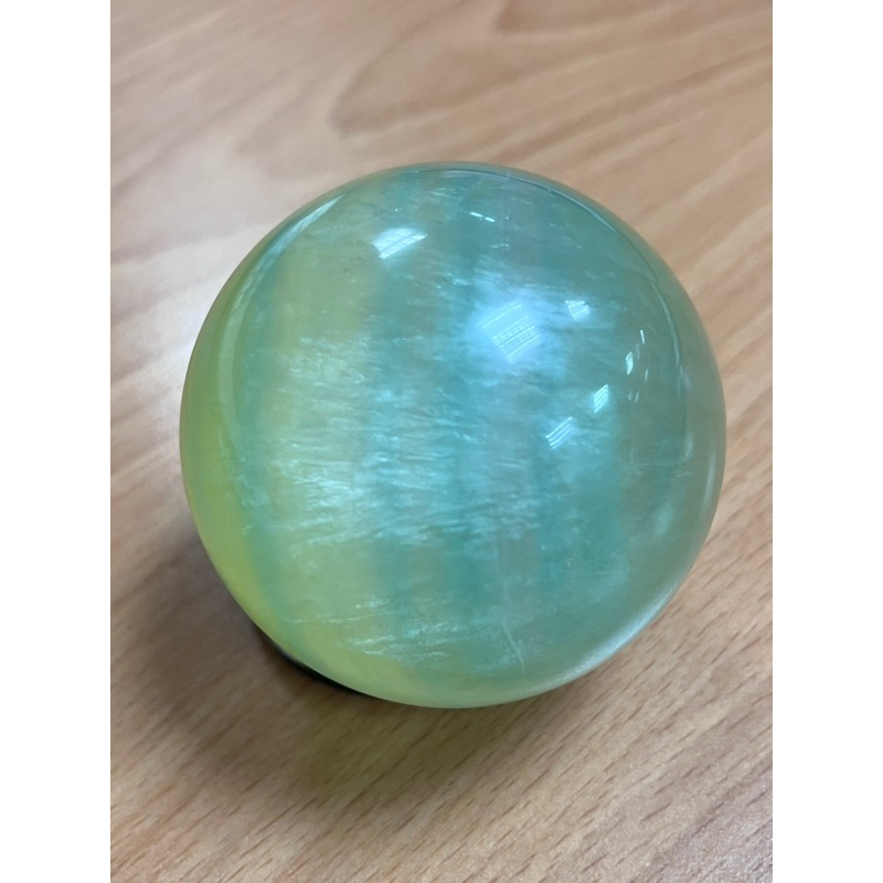 (水晶)大顆黃綠螢石球 哈密瓜螢石球 漸層螢石球 小夜燈 六公分水晶球