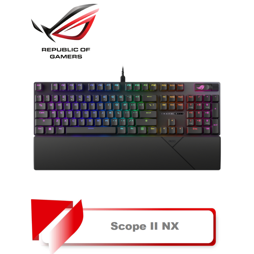 【TN STAR】ROG STRIX SCOPE II NX軸 電競鍵盤 雪軸 風暴軸 NX機械鍵軸 PBT