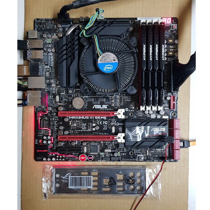 ASUS 華碩 玩家共和國 MAXIMUS VI GENE Z87 1150腳位 主機板 附擋板 Z97 H97