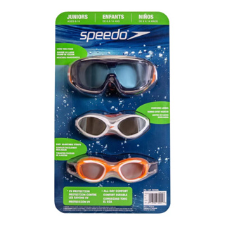 好市多代購正品 Speedo 成人/青少年泳鏡面罩三入組