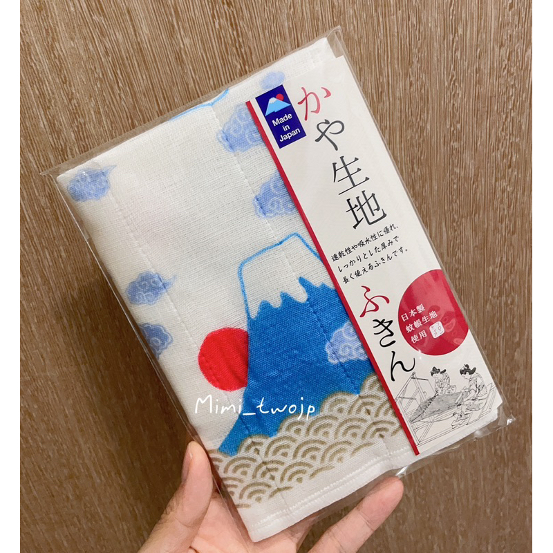 『米米兔日本雜貨店』現貨 日本製 富士山 七重紗 吸水 速乾 家事布 萬用布 抹布 擦拭布