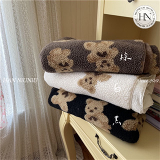 ʜᴀɴɴɪᴜ☺︎︎追劇必備單品⭐️滿版泰迪熊🧸羊羔絨萬用毛毯 /0828010