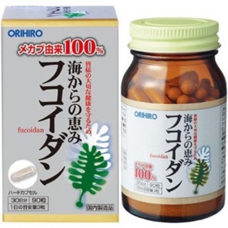 日本Orihiro Fucoidan 褐藻醣膠 膳食補充膠囊 90粒/瓶