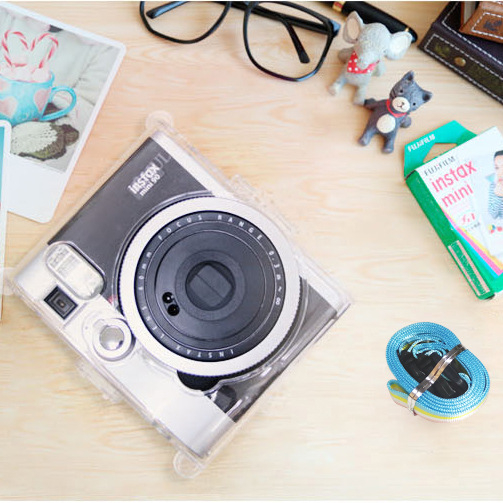 【現貨不用等】富士 instax mini90 拍立得 相機 水晶殼 收納包 側背包 保護殼 皮套 相機包 透明殼