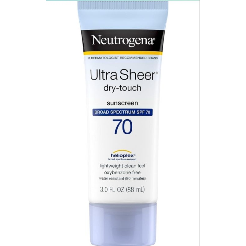 部分現貨 Neutrogena 露得清 Ultra Sheer Dry-Touch 防水不油膩防曬乳 SPF70/45